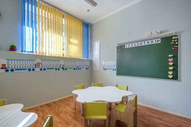 Photo minsk belarus january 2020 interior of class of children's development