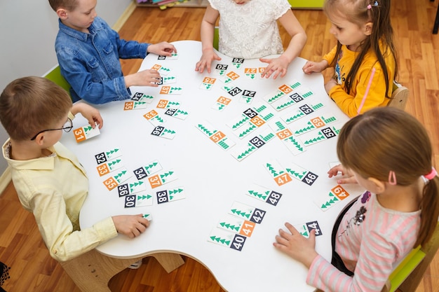 MINSK BELARUS JANUARY 2020 pupils in class of children's development