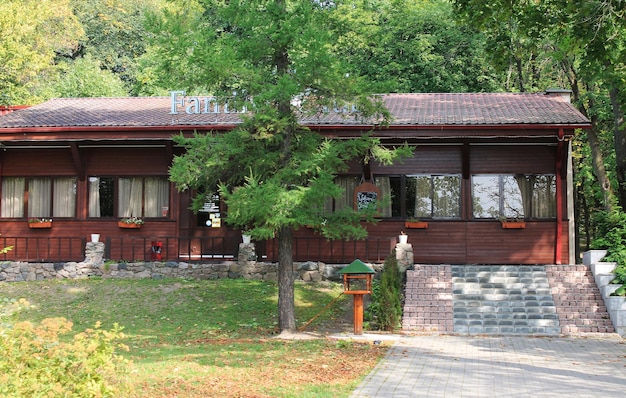 Minsk Belarus park named after Maxim Gorky family cafe