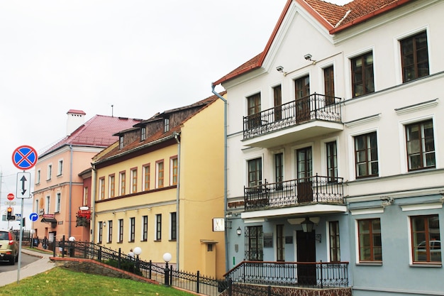 Minsk Belarus a quiet corner of the city center