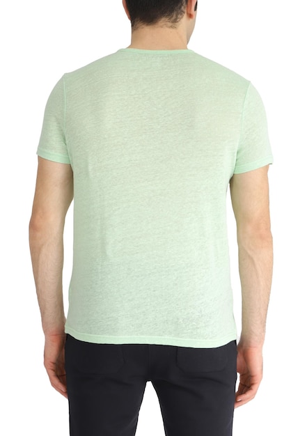 Mint color men's tshirts Design template