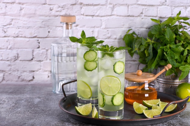 Mint Cucumber Gimlet