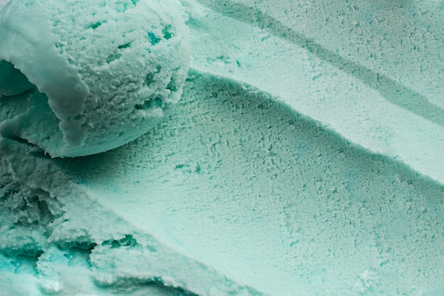 Foto consistenza del gelato alla menta