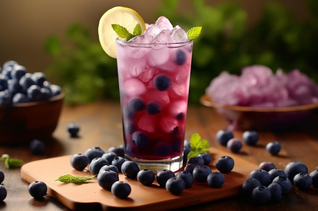 Minty Blueberry Lemonade Cool and Zesty Refreshment