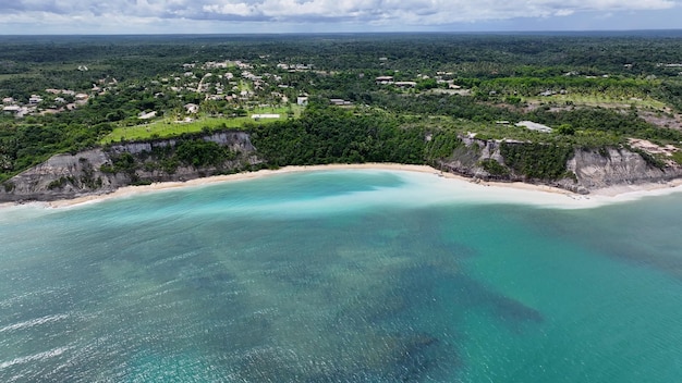 Photo mirror beach in trancoso bahia brazil northeast