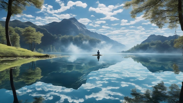 幻想の鏡湖