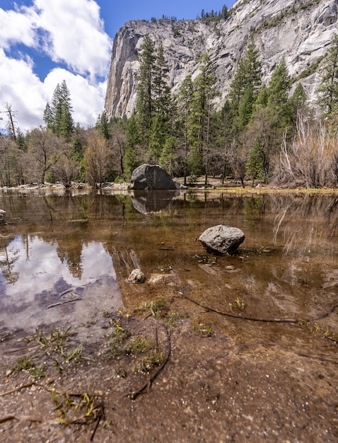 Parco nazionale yosemite lake mirror