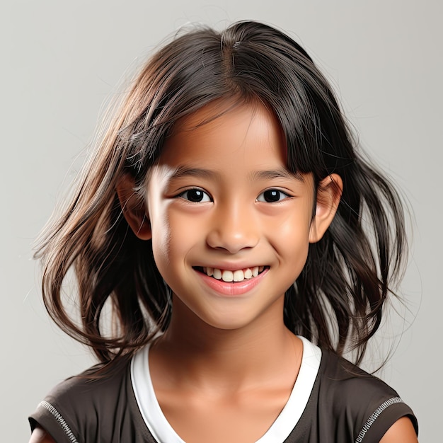 Mischievous Filipino Girl with Teasing Grin