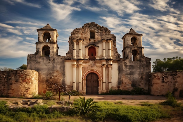 Mission concepcion facade photography