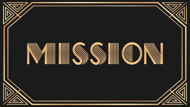 Mission Jazz Gold Text