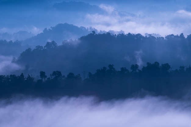 Mist over mountain