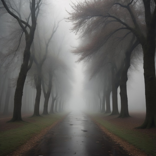 misty nature trail