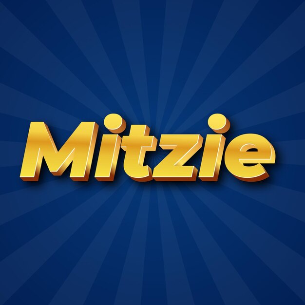 Mitzie Text effect Gold JPG attractive background card photo