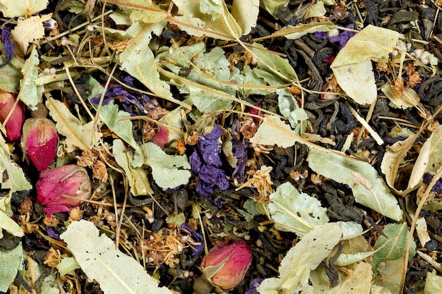 Mix of flower tea