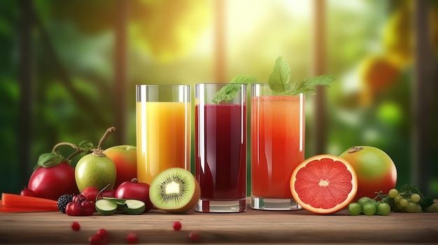 mix of fruit juices