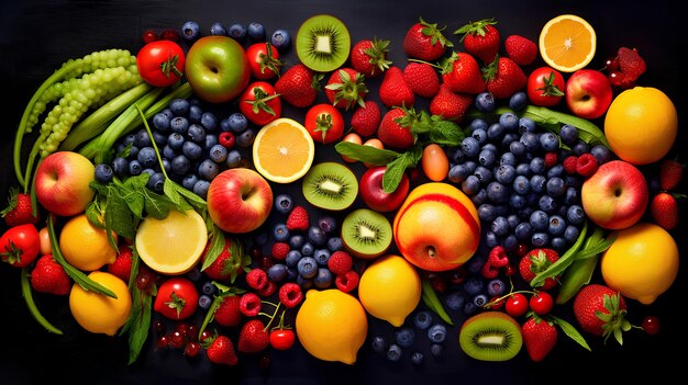 mix fruit on table