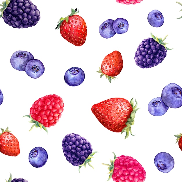 사진 딸기 라즈베리, 딸기, 블랙 베리, 블루 베리 믹스