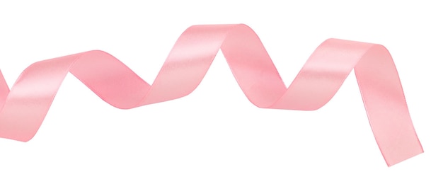 Mix Pink ribbon on a white background.