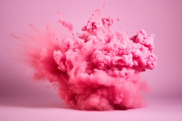 Mix of pink and white paints