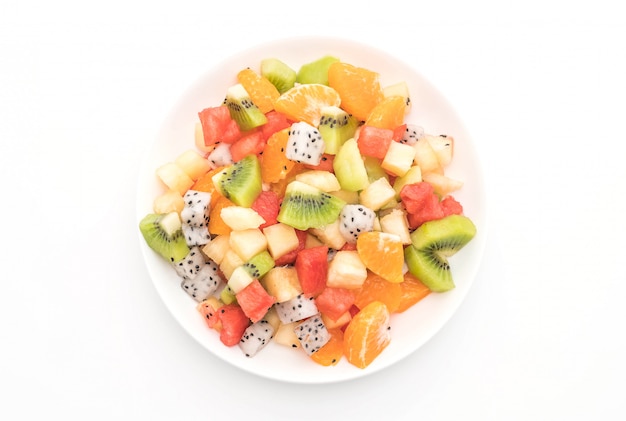 mix sliced fruits 