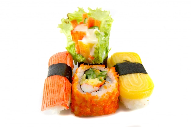 Foto mescolare il sushi