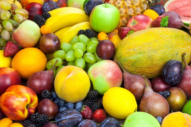 Mix van biologisch fruit achtergrond