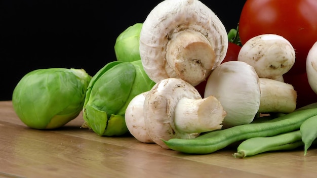 Mix van gezonde biologische groentesamenstelling foto