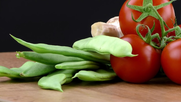 Mix van gezonde biologische groentesamenstelling foto