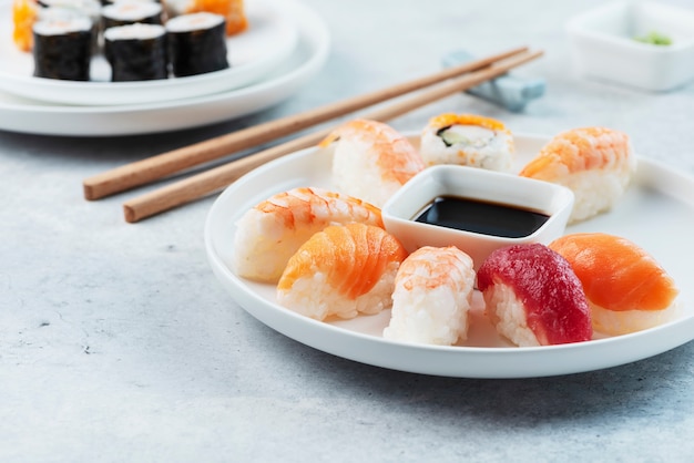 Mix van traditionele japanse sushi