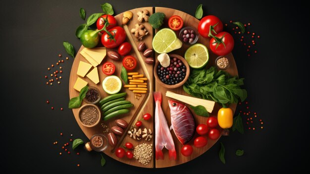 Mix Vegetables And Salid background