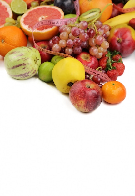 Mix of Vegetarian Organic Food Colorful Fresh Fruits