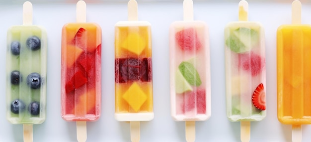 Mix yogurt with pureed fruits and pour the mixture into popsicle molds Freeze them for a few hours for a healthy and satisfying frozen treat