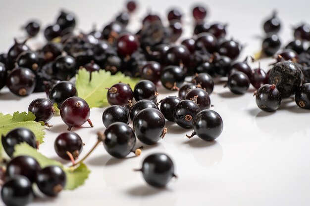 Photo mixed berry berries on white background