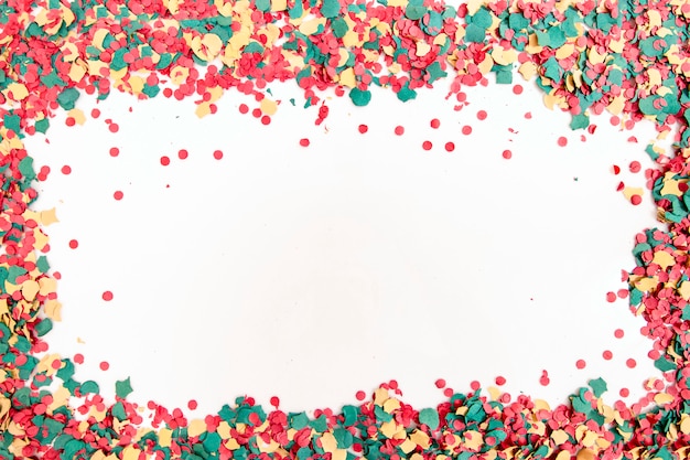 Photo mixed colorful confetti