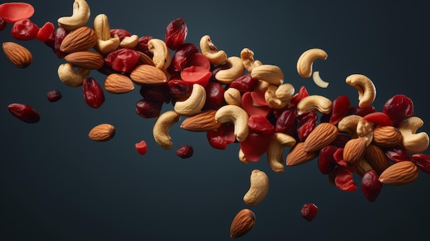 Mixed Nuts and Cranberries Arrangement