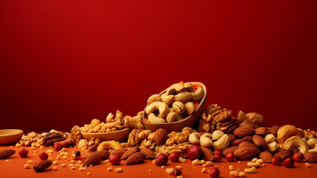 Mixed Nuts Array in Captivating Display