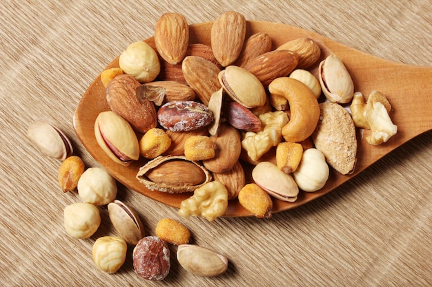 mixed nuts background