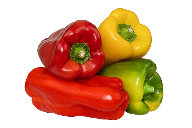 Mixed peppers Red green yellow colors