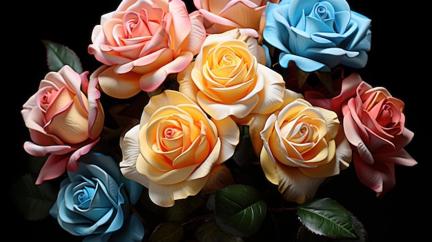 Mixed rose UHD Wallpaper