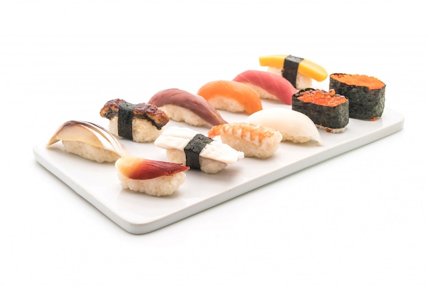 mixed sushi nigiri - japanese food style