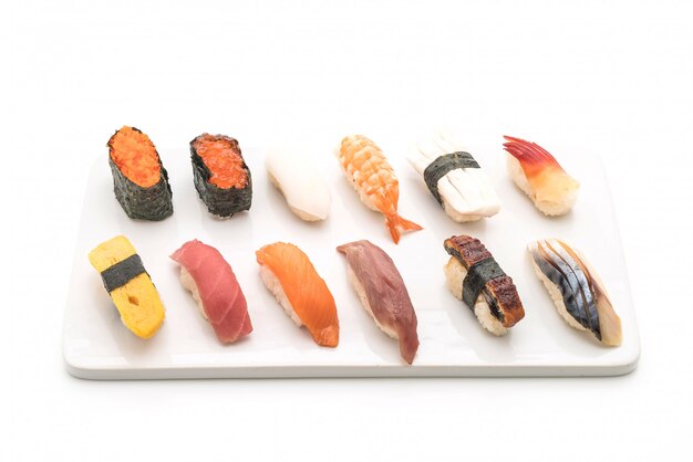 mixed sushi nigiri - japanese food style