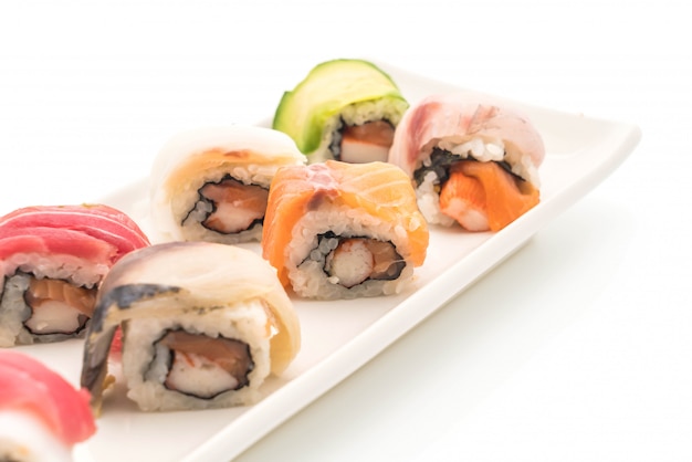 mixed sushi roll - japanese food style