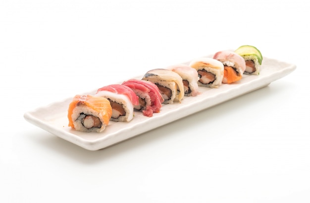 mixed sushi roll - japanese food style