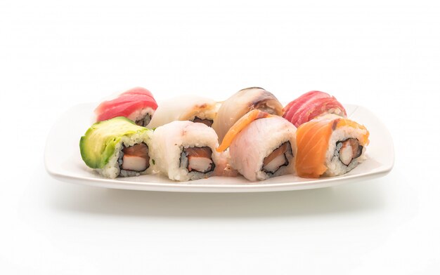 mixed sushi roll - japanese food style