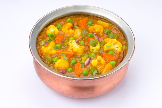 Mixed veg curry or kurma tasty indian dish made with different vegetables