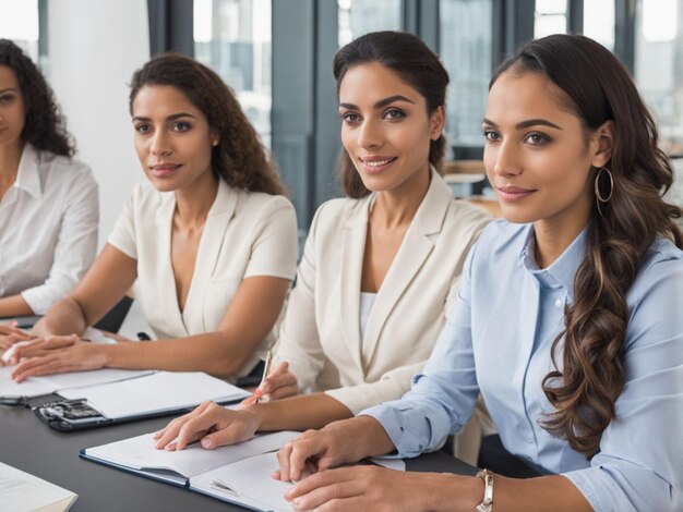 Mixedrace en Midden-Oosterse etnische vrouwen collega's of studenten studeren samen zitten een