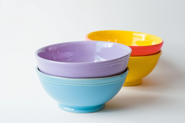 Mixing Bowls On White Background