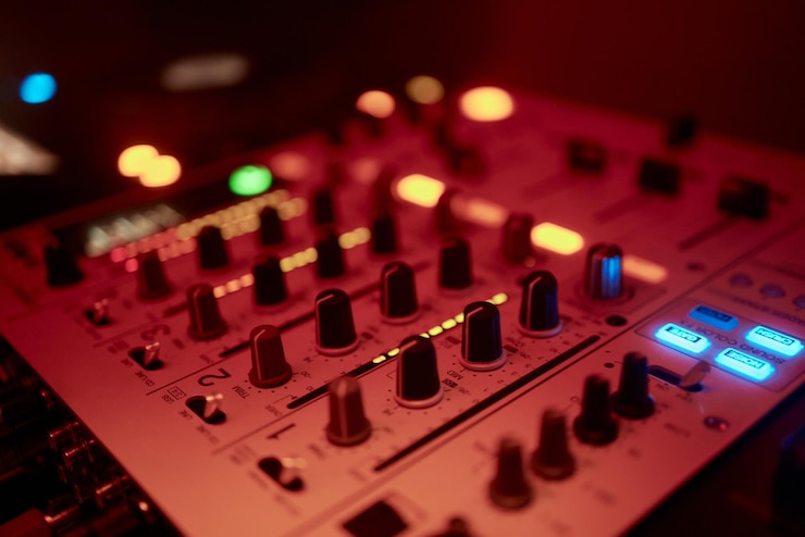 Photo mixing console for sound producer music sound sound controller directors remote