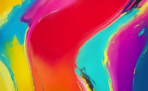 Смеси масляных красок красочный абстрактный фон Генеративная ИИ Иллюстрация