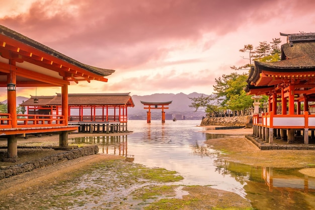 Miyajima Island The famous Floating Torii gate in Japan